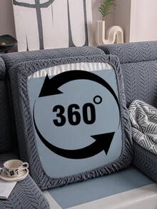 1件装高端防滑沙发套，可水洗，适用于客厅、宠物友好型沙发套，四季皆宜，可用于家居、厨房、卧室、办公室等场所。 - 深灰色 - 查看 5