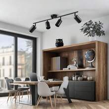 CYPNKit de Iluminación de Riel Led Foco de Techo de 4 Vías con Acabado Cabezales de Luz Giratorios Flexibles Las Bombillas No Están Incluidas 4PCS NegroFashion - 225746772 - Ver 5