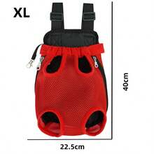 1pc Front-Facing Pet Carrier Backpack, Adjustable For Puppy/Kitten, With Shoulder Strap And Leash, Suitable For Travel, Hiking, Camping And Outdoor Activities