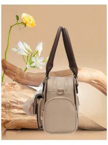 New Women's Handbag, Simple And Elegant, With Ample Capacity And Suitable For Use On The Shoulder Or Crossbody. - Negro - Ver 4