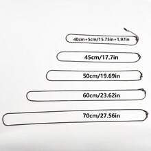 5pcs/Pack Elegant Luxury Fashion Multi-Length Lobster Clasp 1.5mm Flat Snake Chain Necklace, 304 Stainless Steel High Quality Vacuum Plating, DIY Jewelry Supplies, Suitable For Pendant Accessories, Jewelry Making, Valentine's Day, Mixed Colors & Sizes - 5pcs - View 6