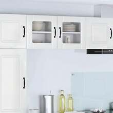 vidaXL Armoire de cuisine 2 pcs Blanc brillant 40 x 31 x 40 cm - Blanc - Voir 1