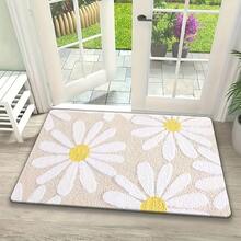 [ Products]Three-Dimensional Small Daisy Pattern, Soft And Durable, Machine Washable And Easy To Clean, Lightweight, Soft, And Comfortable High-Grade Flannel + Non-Slip Backing, Entrance Mat, Kitchen Mat, Living Room Carpet, Bedroom Carpet - 50cm*80cm - 查看 7