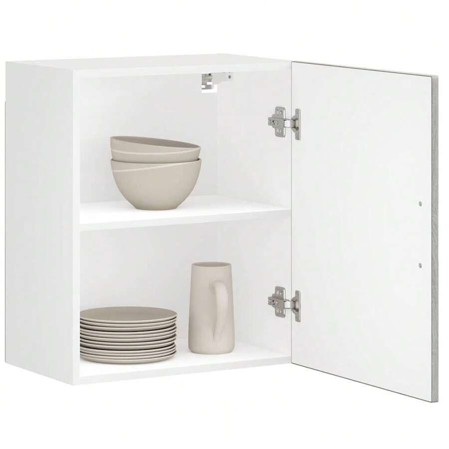 vidaXL Armoires murales de cuisine 2 pcs Porto sonoma gris - Tabac - Voir 1