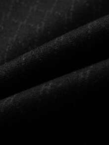 Tucano 男士黑色纹理单排扣西装外套，翻领，双扣设计，修身剪裁，适合办公室、商务会议、专业活动和日常通勤。 - 黑色 - 查看 8