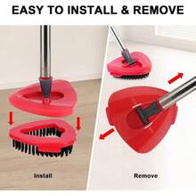 O-Cedar EasyWring Replaceable Mop Head Set - Washable & Durable, 5 Heads & 2 Handles, Ideal For Home & Office Floors - 2個拖把頭,1個底座,1個刷子和1個手柄 - 查看 8