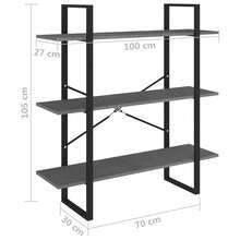 Bookcases - สีเทา - ดู 7