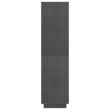 vidaXL Bibliothèque/Séparateur de pièce Gris 80x35x135 cm Pin massif - Gris - Voir 6