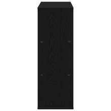 vidaXL Étagère à livres Chêne preto 100 x 33 x 94,5 cm - Preto - Ver 5
