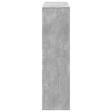 vidaXL Bücherregal, Betongrau, 100 x 33 x 125,5 cm, Holzwerkstoff - Grau - Übersicht 5
