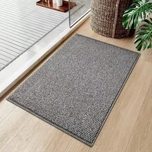 1pc Pineapple Design Doormat, Non-Slip Bottom, Machine Washable, Suitable For Bedroom, Entryway, Kitchen, Living Room, Balcony, Bathroom, Under Sink, Patio, And Other High-Traffic Areas, Soft, Absorbent, Easy To Clean, Decorative And Practical - Grey - View 1