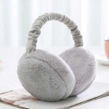 Women's Warm Earmuffs, Cute And Simple Winter Earmuffs, Anti-Freeze Ear Covers, Plush Earmuffs, Student Folding Ear Caps, Cold Protection - 粉色 - 查看 4