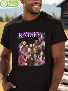 Katseye Shirt, The Beautiful Chaos Tour 2025 Shirt, Katseye Girl Group T-Shirt Vintage Katseye The Beautiful Chaos Tour Shirt, Katseye Kpop Graphics Tee, Katseye Gnarly  Parent-Child Outfits - 黑色2 - 查看 8
