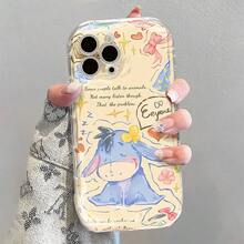 This Disney "Winnie The Pooh" Cartoon Character Phone Case Features A Cute And Playful Design, A Simple And Stylish Appearance, And A Smooth Feel. It Offers Camera Protection And A Curved, Wavy Design, Making It An Ideal Choice For Girls.  Compatible With IPhone 17/16/15/14/13/...12/11/XR/XS/X Series, It's The Perfect Gift For Family And Friends. This Stylish Phone Case Features A Fun Cartoon Character Design And Is Made From Lightweight And Durable Materials. - 無色 - 查看 2