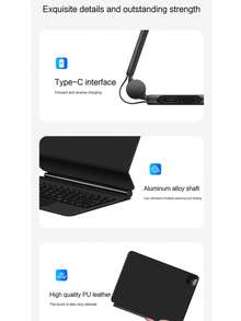 适用于 iPad Pro 第一代、第二代、第三代、第四代（2018-2022 年）11 英寸平板电脑的妙控键盘保护套，带磁吸支架，型号包括：A1980、A2013、A1934、A1979、A2228、A2068、A2230、A2231、A2377、A2459、A2301、A2460、A2435、A2759、A2761、A2762，配备蓝牙、触控板和背光。 - 黑色 - 查看 11