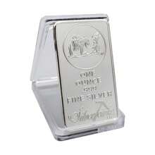 European And American Popular Fashion Creative 925 Sterling Silver Metal Strip Coin Challenge Coin Decision Coin Replica Gift Collection Birthday Gift Creative Toy Hobby Collection Party Supplies - 銀色 - 查看 2