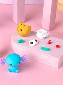 1 包宝可梦、皮卡丘、口袋妖怪创意 3D 橡皮擦，盲袋盲盒，可拆卸组装卡通橡皮擦，儿童返校礼物（随机发货，每袋都有不同惊喜，仅展示部分） - 彩色 - 查看 5