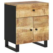 vidaXL Comodino 50x33x60 cm Legno di manguier e d'ingénierie - Castano - Visualizzare 11
