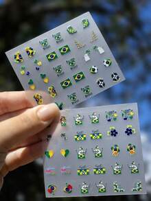 KIT OF 30 MINI STICKER SHEETS FOR THE WORLD CUP MODEL 01 - Multicolor - View 1