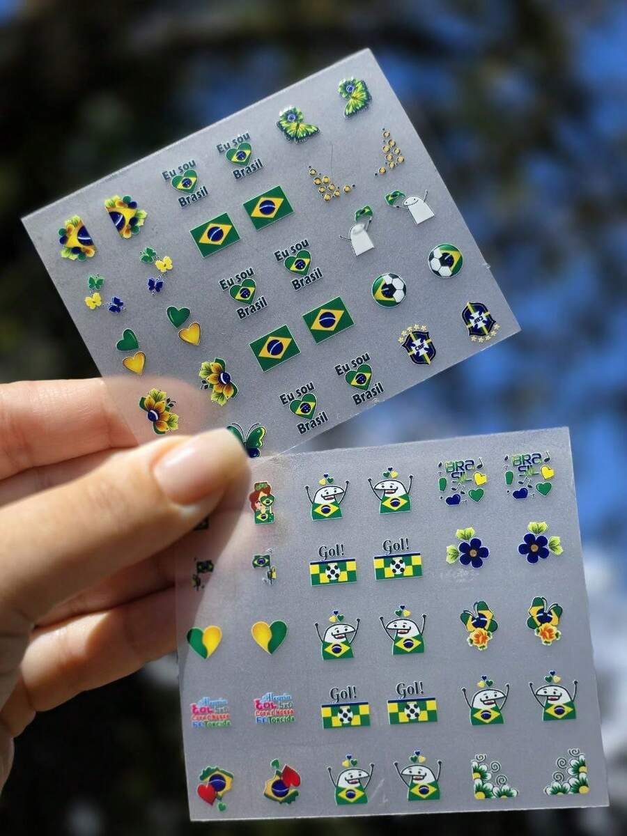 KIT OF 30 MINI STICKER SHEETS FOR THE WORLD CUP MODEL 01 - Multicolor - View 1