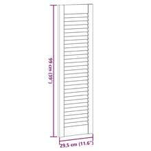 vidaXL Puerta de armario para persiennes 99x29,5 cm madera de pin macizo - Marrón - Ver 10