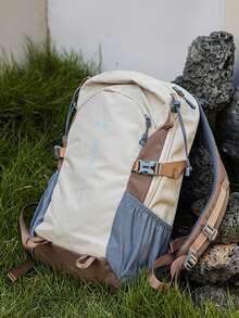 New Outdoor Hiking Backpack, Large Capacity, Lightweight, Convenient Trekking Backpack, Sports Dual-Shoulder Bag, Waterproof, Wear-Resistant, Suitable For Hiking, Travel, Camping, Leisure, Unisex, Campus - Pink - View 7