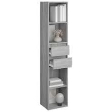 vidaXL Bibliothèque Sonoma gris 36x30x171 cm Bois d'ingénierie - Gris - Voir 6