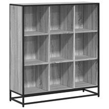 vidaXL Bibliothèque sonoma gris 97,5x33x107,5 cm feita de metal engenharia - Cinza - Ver 2