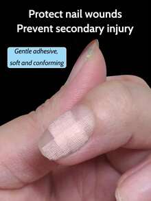 Nail Protection Stickers, Breathable Wound Protection Stickers, Nail Art Protection Tools - Pink - View 2