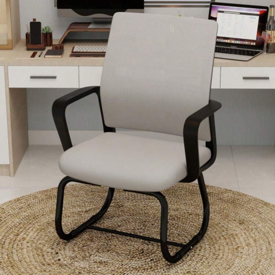 Minimalist Modern Office Chair – Metal Frame, Soft & Comfortable, Home & Office Use, Multiple Colors Available