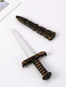 1pc Plastic Sword, Fake Knife, Pirate Costume Accessory, Suitable For Role-Playing Games, School Plays, And Video Props. This Novel Product Will Definitely Bring You A Unique Surprise, And You Can Use Them For Halloween, Role-Playing Parties, Costume Balls, Carnivals, Photography, Performances, And Other Holiday Parties. - Multicolor - View 9