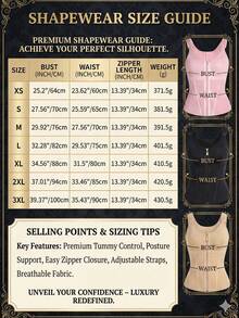 ZGQNBelle Waist Trainer Faja For Women Colombian Style Corset Shapewear Tummy Control High Compression Body Shaper Zipper Vest Girdle Belt Workout Postpartum - Apricot - View 3