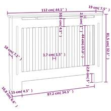 Larryhot Copertura per Radiatore Antracite 112x19x81,5 cm in MDF, Compatibile con più modelli, facile da installare e durevole, la scelta ideale per proteggere e mantenere i tuoi elettrodomestici in condizioni ottimali - Grigio Scuro - Visualizzare 8