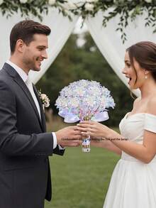 6pcs Artificial Rose Flowers, Valentine's Day Gift, Gift For Mom, Girlfriend, Sister, Wife, Grandma, Galaxy Rose Glass Flower, Preserved Rose, PVC Material With Stem Fake Flowers, Colorful Plastic Simulation Flowers - Color White - View 3