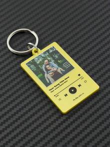 Móc khóa bài hát tùy chỉnh, móc khóa kiểu album cá nhân hóa dành cho bạn trai/bạn gái, quà Valentine, quà tình yêu, quà sinh nhật, quà cưới, quà Giáng sinh. - Nhiều màu - Xem 6