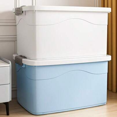 Caja de almacenamiento engrosada de capacidad extra grande para otoño e invierno, esencial para el almacenamiento en el hogar y la sala de estar, y para guardar ropa para el regreso a la escuela o el dormitorio.