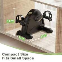 FEIERDUN Mini Exercise Bike, Under Desk Bike Pedal Exerciser For Arm/Leg Exercise, Adjustable Magnetic Resistance Desk Cycle For Home/Office Workout - Black - View 6