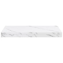 vidaXL Wandregal, 4-teilig, weißer Marmor, 50 x 23,5 x 4 cm - Weiss - Übersicht 7