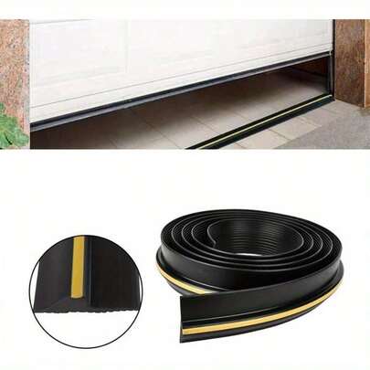 Garage Door Seal 9FT Floor Rubber Threshold Heavy Duty Rubber Draught Excluder Weatherproof Weather Stripping For Keeping Garages