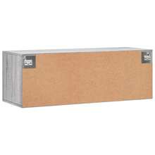 vidaXL Armario mural sonoma gris 100x36.5x35 cm ingeniería de madera - Gris - Ver 8