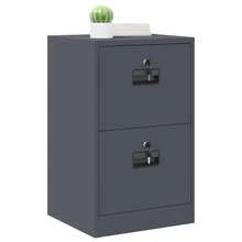vidaXL Armário de dossiê com gaveta 44 x 50 x 106,5 cm antracite - Cinza - Ver 3