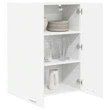 vidaXL Armoire suspendue Blanc 60 x 31 x 80 cm Bois d'ingénierie - Blanc - Voir 3
