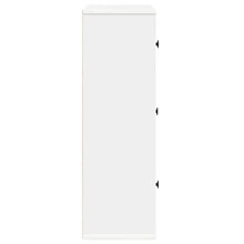 vidaXL Biblioteca blanca 60x24x76,5 cm ingeniería de madera - Blanco - Ver 6