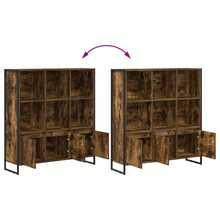 vidaXL Bibliothèque 2 pcs Chêne Fumé 99,5 x 30 x 108,5 cm - Tabac - Voir 11