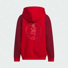 ADIDAS KIDS Tween Boy Hoodie And Pants Set, JN4385 - Red - View 4