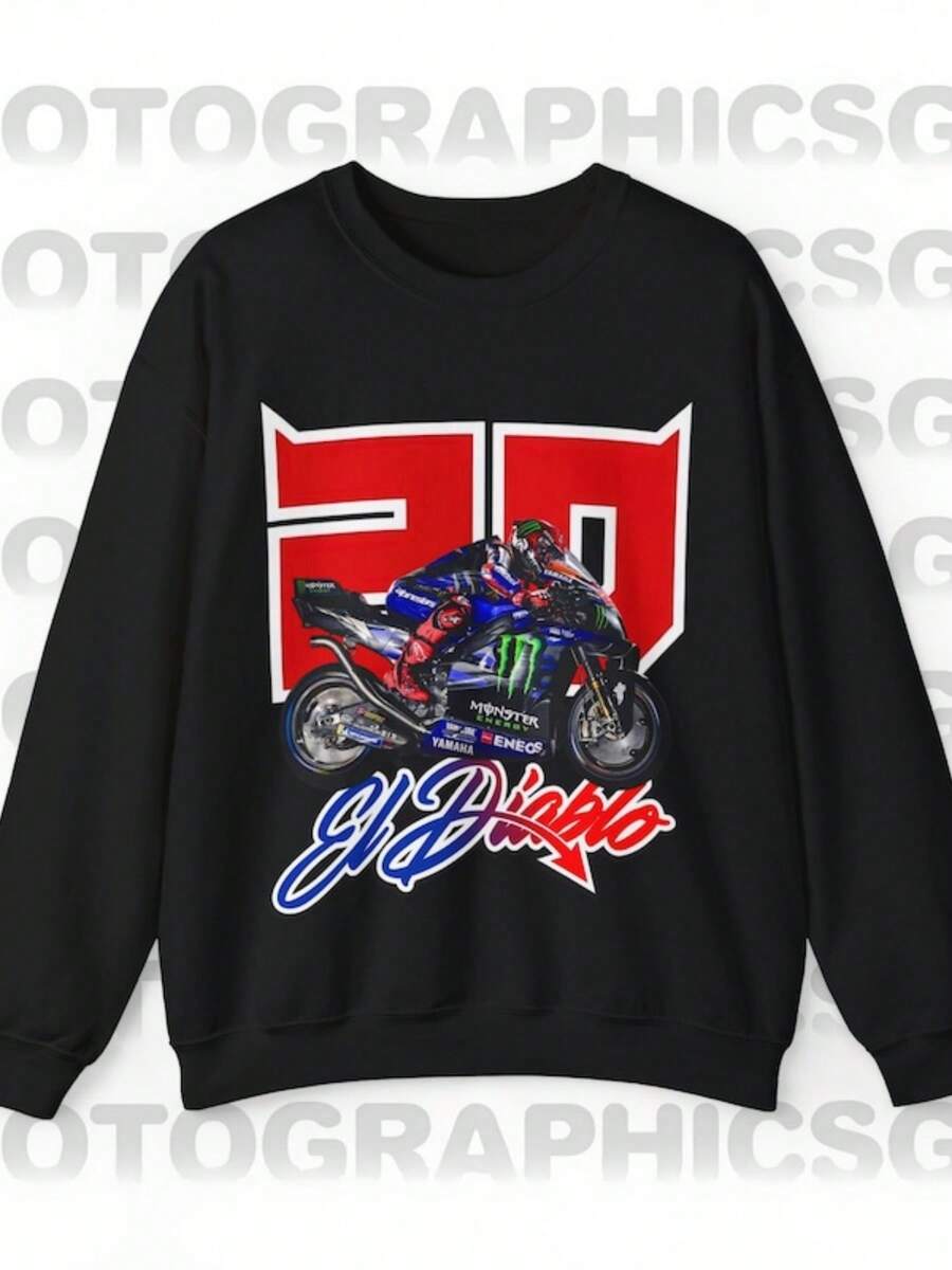 Fabio Quartararo 20 Sweatshirt, Hoodie Quartarao 20 Moto - 黑色 - 查看 1