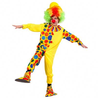 Carnival Clown Cosplay Halloween Kindergarten Performance Costume Clown Clothes Children Funny Show Dressup Party Jumpsuit