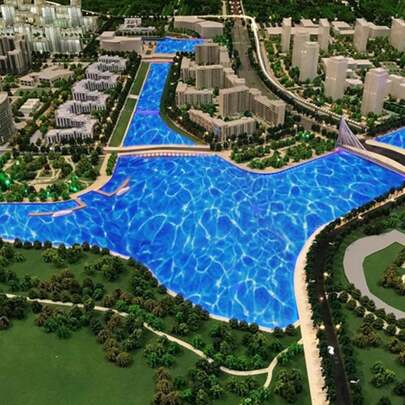 Warmtree 6 Pcs Ripple Water Sticker, Pearlescent Ripple Stream Sheet Self Adhesive Coated Paper Diorama Supplies For Miniature Lake River Scenery Sand Military Layout Model