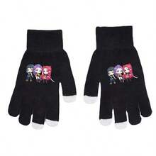 1pc K-Pop Witch Hunter Anime Fingerless Touchscreen Gloves, Cute Unisex Autumn/Winter Accessory