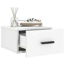 vidaXL Comodino murale bianco 35x35x20 cm - Bianco - Visualizzare 4